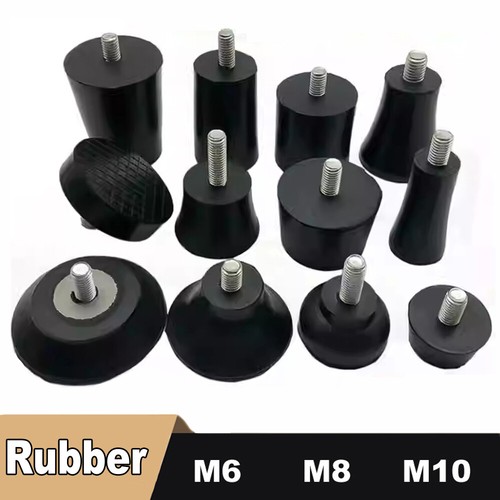 Rubber adjustable feet m8 - adjustable, m6
