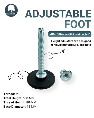 Adjustable feet levelling - adjustable,