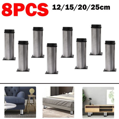 8pack adjustable metal legs - 8pack,