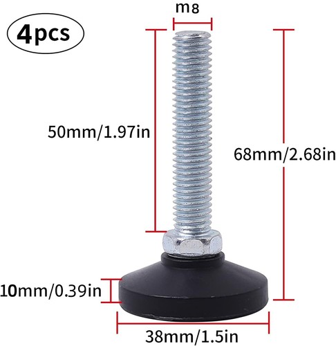 8pcs adjustable levelling - adjustable,